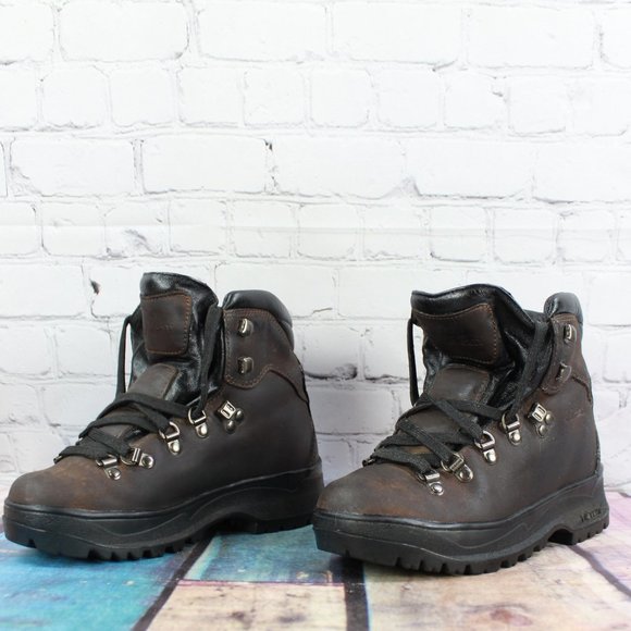 LL Bean Cresta Brown Leather Vibram Sole Trail Hiking Ankle Boots 6 M - Picture 2 of 9